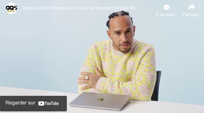 Lewis Hamilton Replies to Fans on the Internet