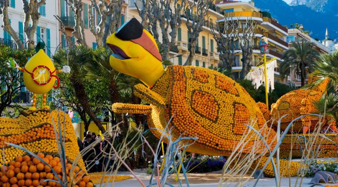 7. The annual Menton lemon festival