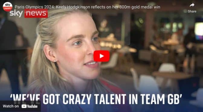 Paris 2024: Keely Hodgkinson 800m gold medal win