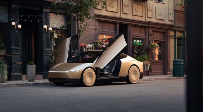 Tesla&rsquo;s cybercab is here