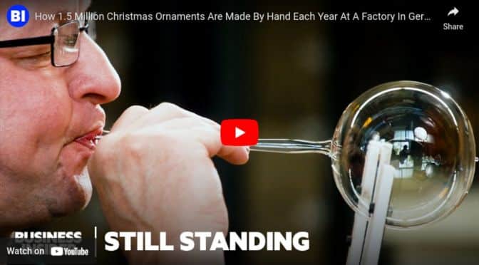 How 1.5 million christmas ornaments are made by hand each year at a factory in germany