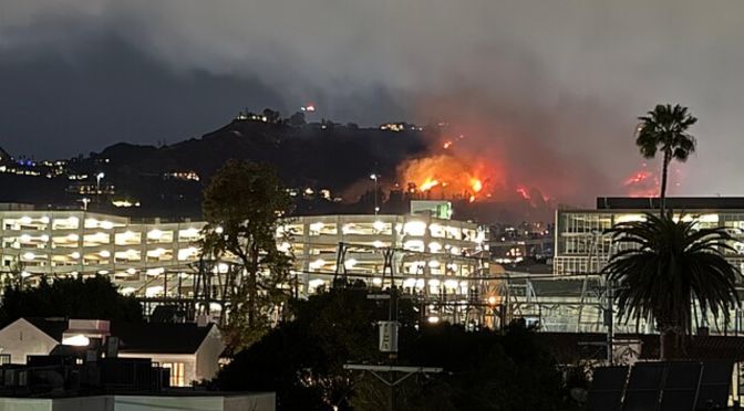 Los Angeles raging wildfires