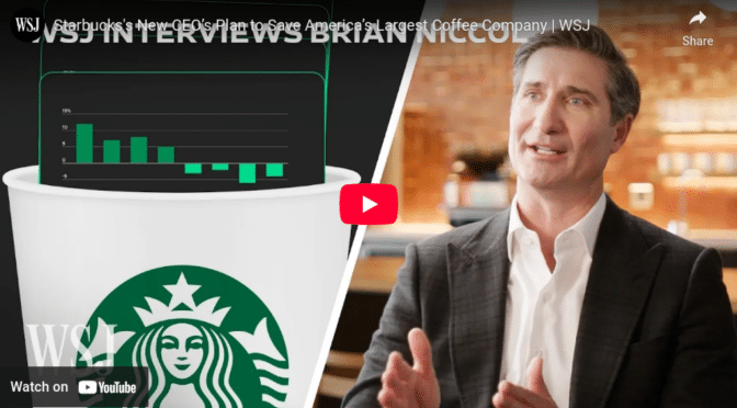 Starbucks’s new CEO’s plan to save america’s largest coffee company