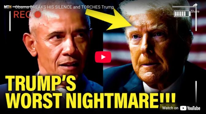 Obama breaks his silence and torches Trump