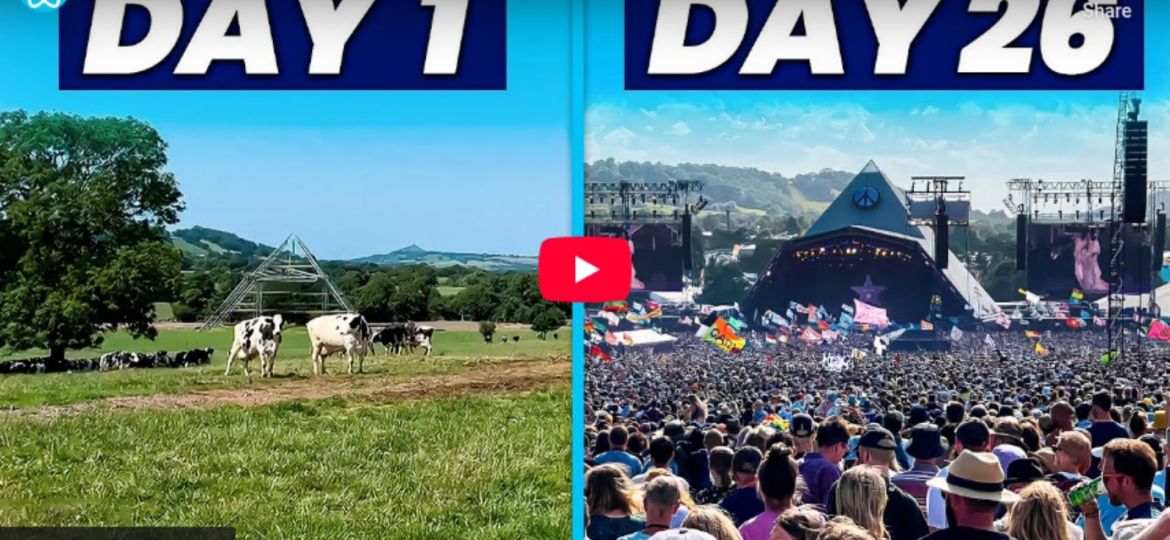 How Glastonbury Festival is Built in 26 Days