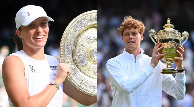 Wimbledon : Swiatek and Sinner shine in historic wins