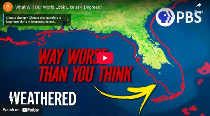 What will happen to earth if the temperature rises by 4 degrees?