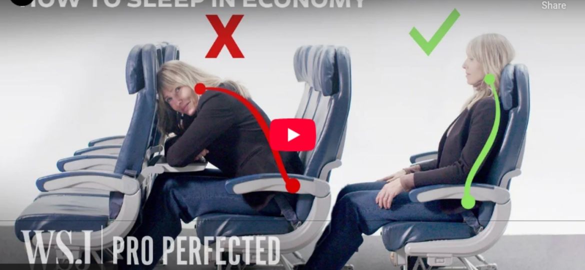 Ergonomics Expert Explains How to Sleep on a Plane WSJ Pro Perfected