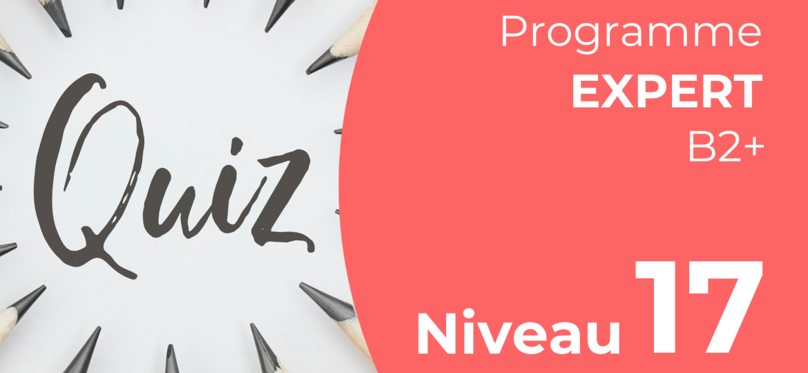 Level Quiz - expert - 17