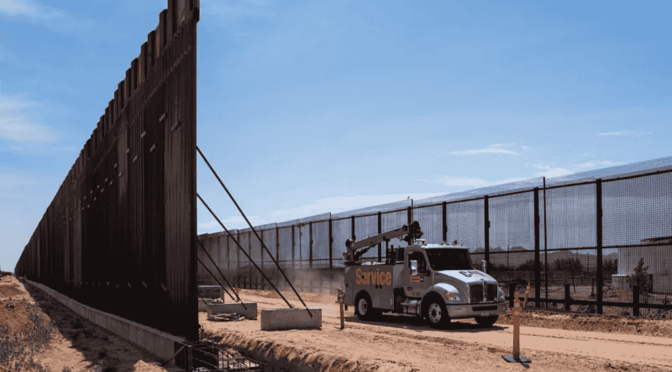US border wall to be painted black