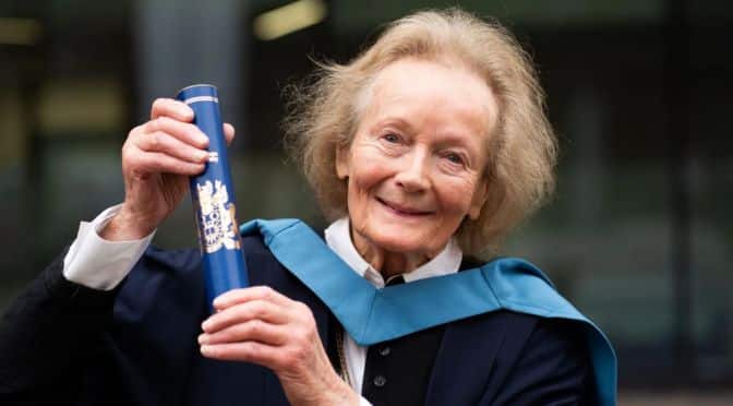 Great-grandmother earns university degree at 90