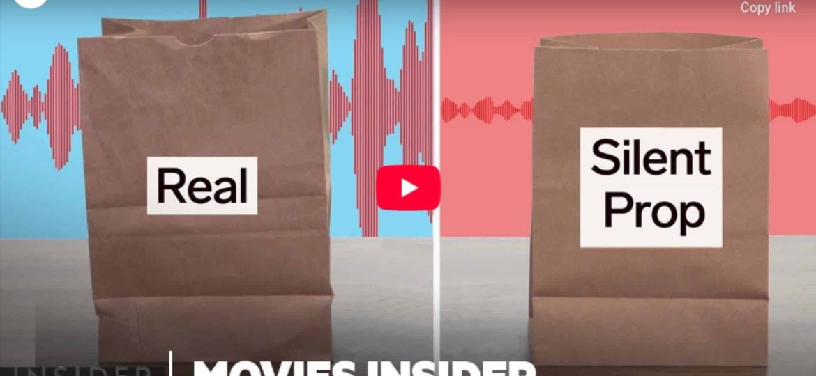 How noiseless props are made for movies and TV shows