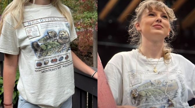 Taylor Swift’s vintage t-shirt sparks $2 million for otter conservation