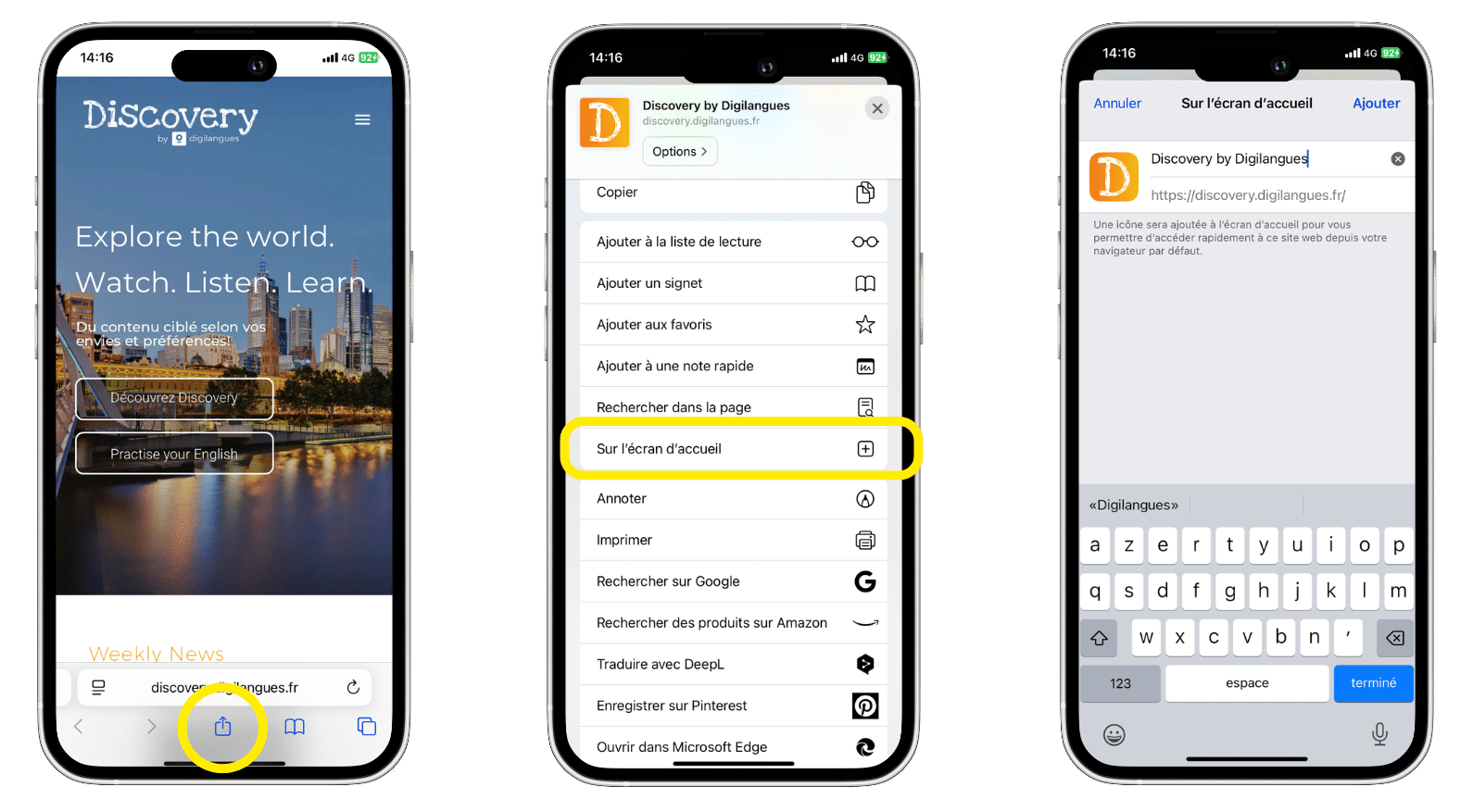 Tuto discovery safari