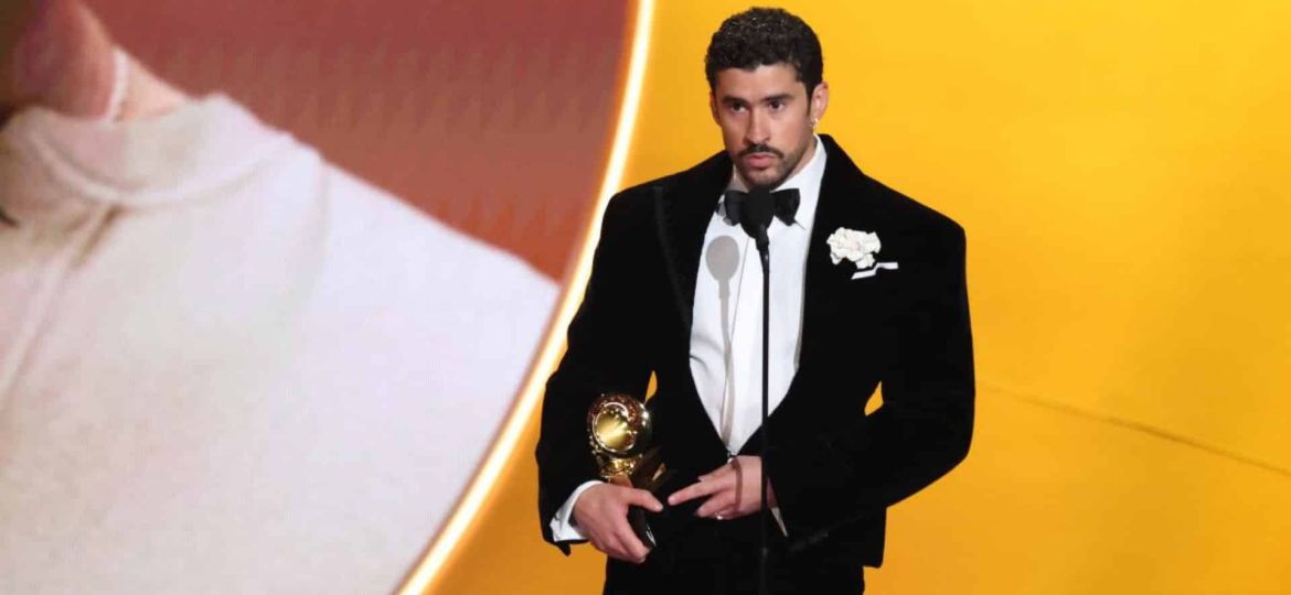 Bad Bunny makes Grammy history as first latin artist to win album of the year