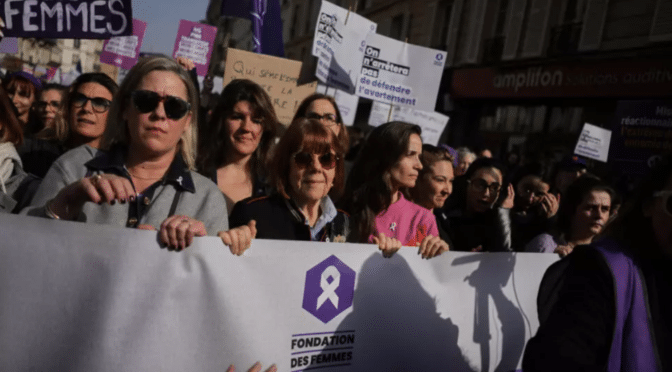 Gisèle Pelicot joins Paris march as global rallies mark International Women’s Day