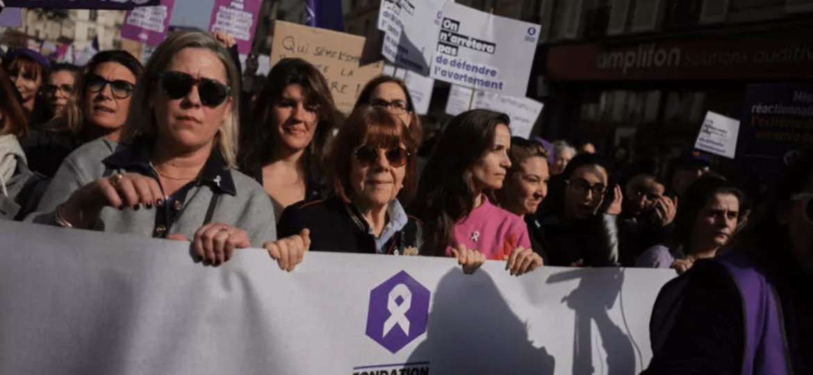 Gisèle Pelicot joins Paris march as global rallies mark International Women’s Day