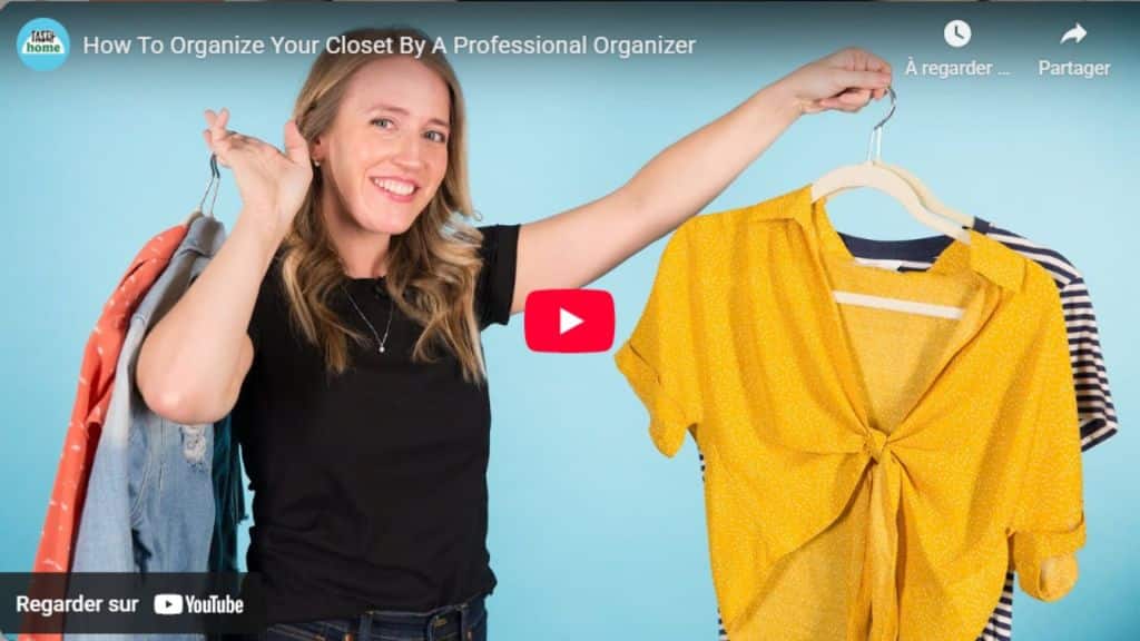 How to organize your closet by a professional organizer