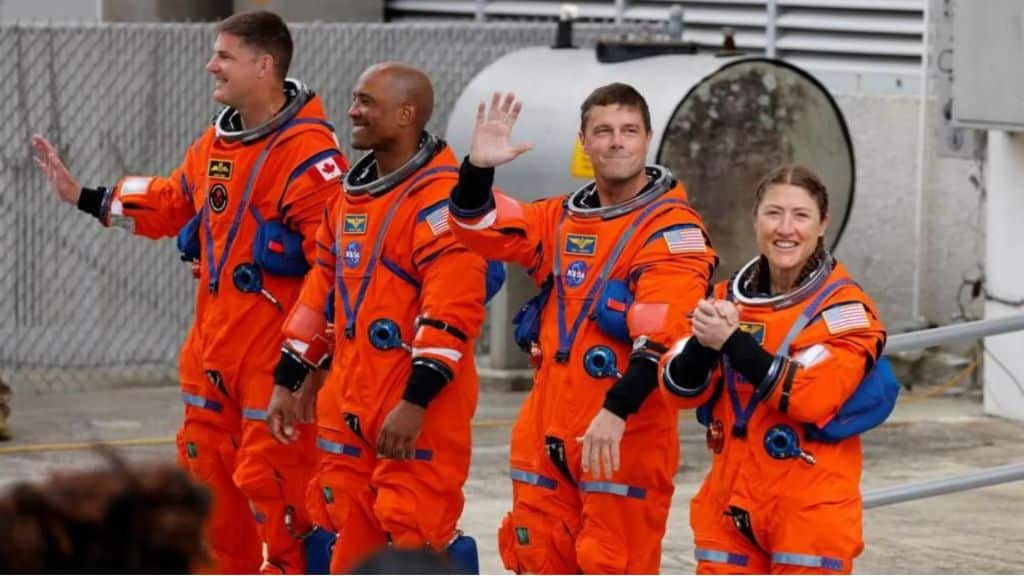 Artemis II Orion leaves earth orbit on first human lunar journey since 1972