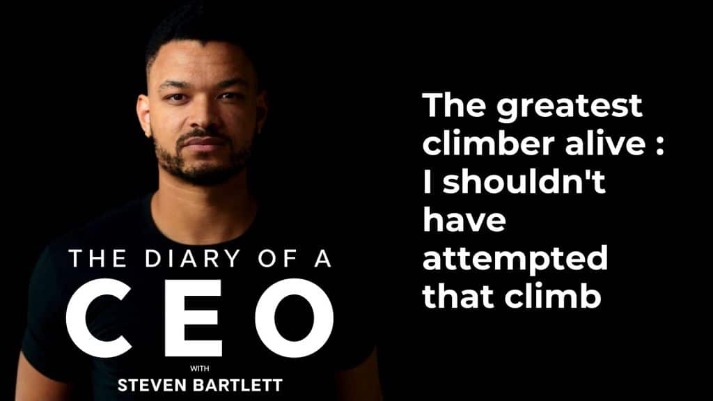 The greatest climber alive I shouldn't have atttempted that climb
