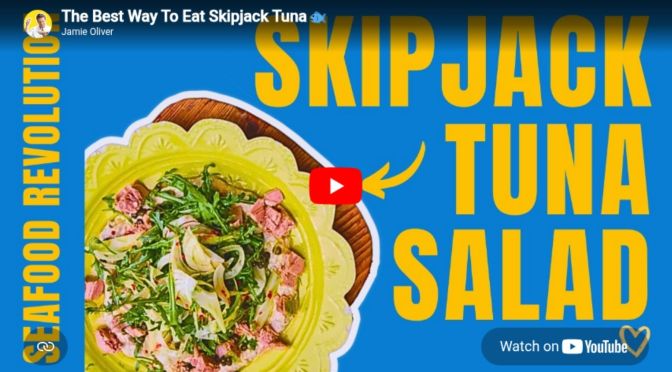 Skipjack Tuna: A Simple Italian-Style Salad with Bruschetta
