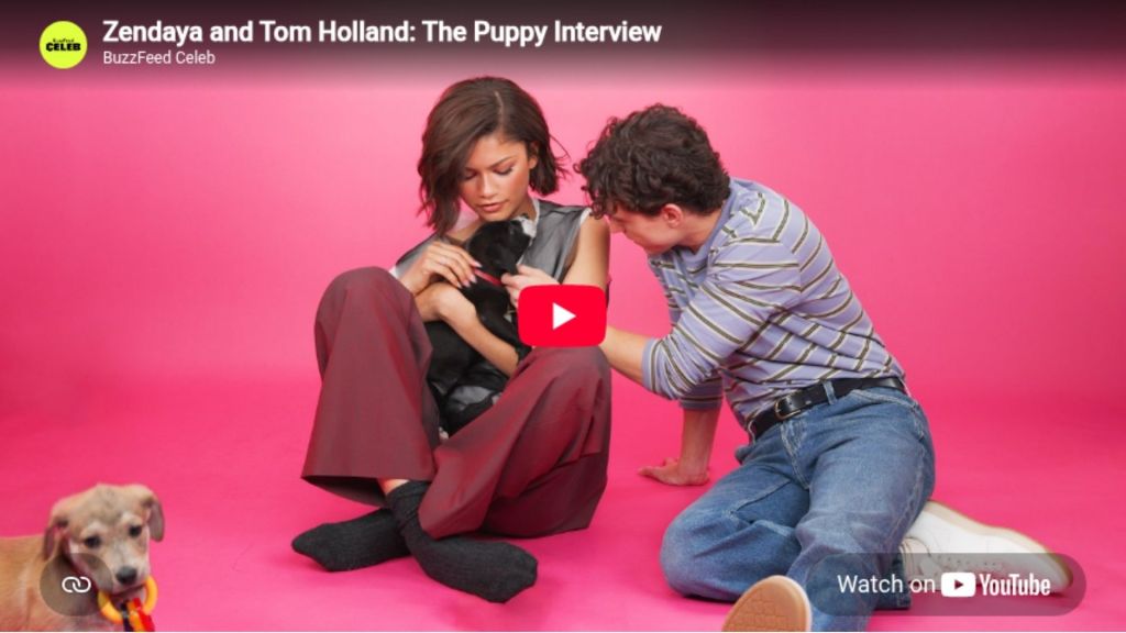 Zendaya and Tom Holland The Puppy Interview