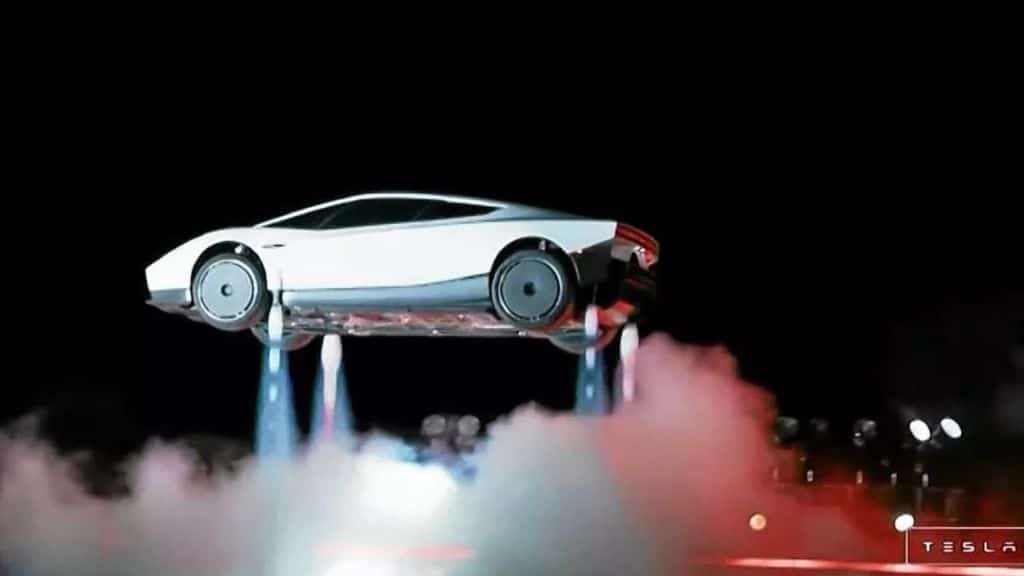 Elon Musk Unveils a Tesla Roadster That Can Fly
