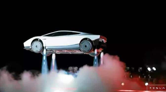 Elon Musk Unveils a Tesla Roadster That Can Fly