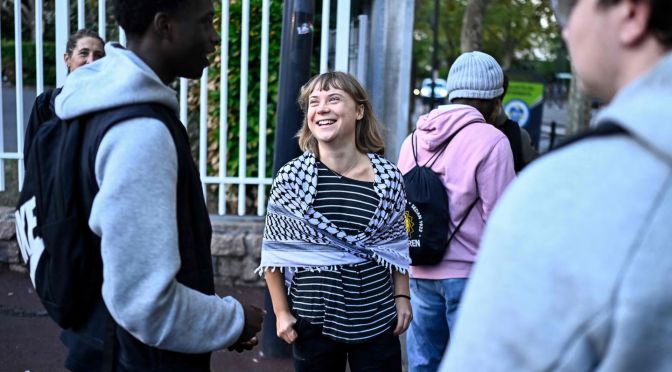 Greta Thunberg Joins French Students&rsquo; Protest in Saint-Denis