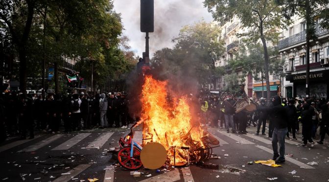 October 17, 2026: Mass Protests Sweep France and Turn to Violence